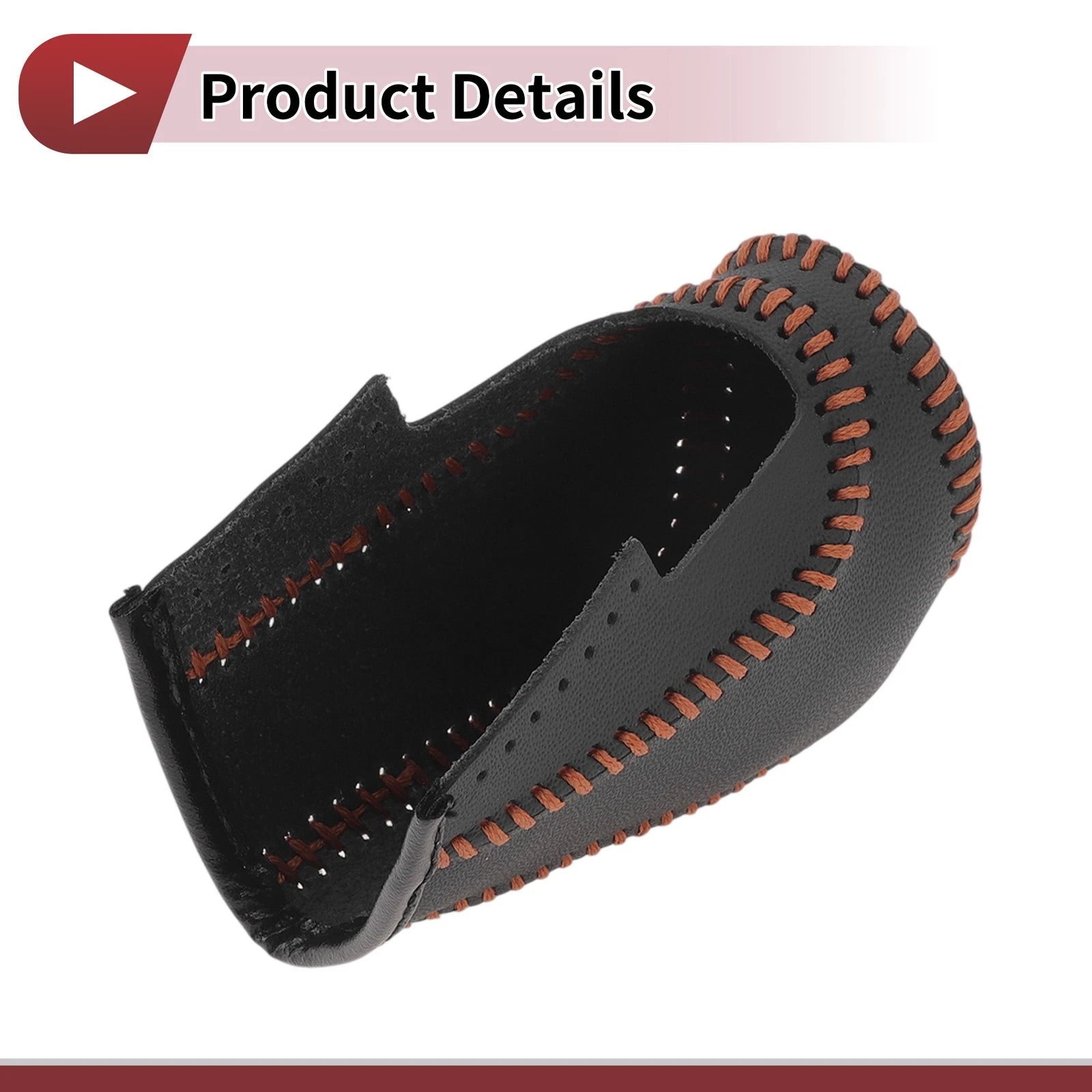 1 Pc Gear Shift Knob Cover for Honda Crider (2019–2022) Brown Faux Leather