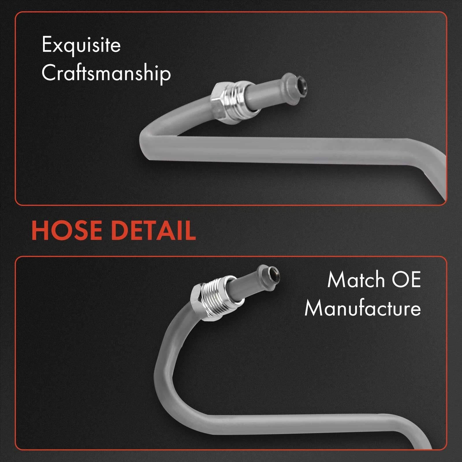2X Power Steering Pressure Line Hose Assembly for Chevy Express 1500 (2003–2021)