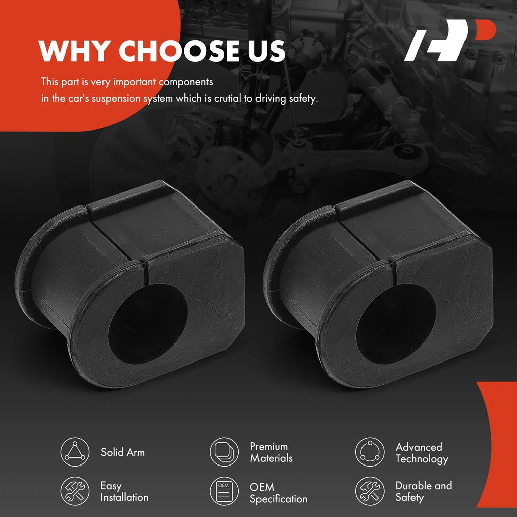 2X Front Frame Bushings for Ford F-250 F-350 F-450 F-550 Super Duty (2000–2023)