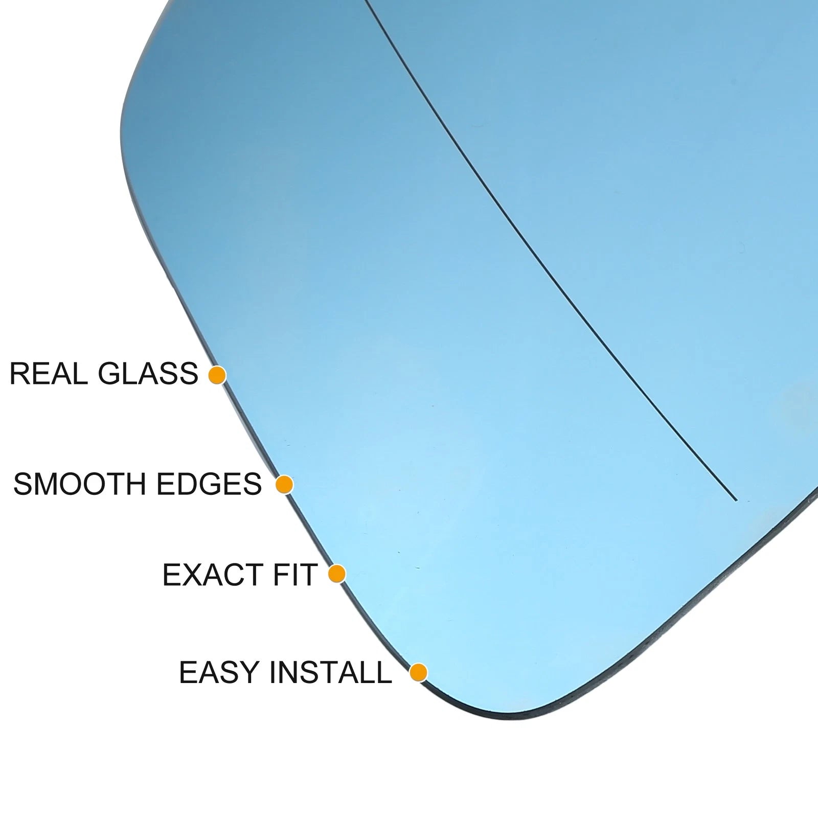 1 Pair Mirror Glass for BMW 740Li 550i (No. 51167251583/51167251584)