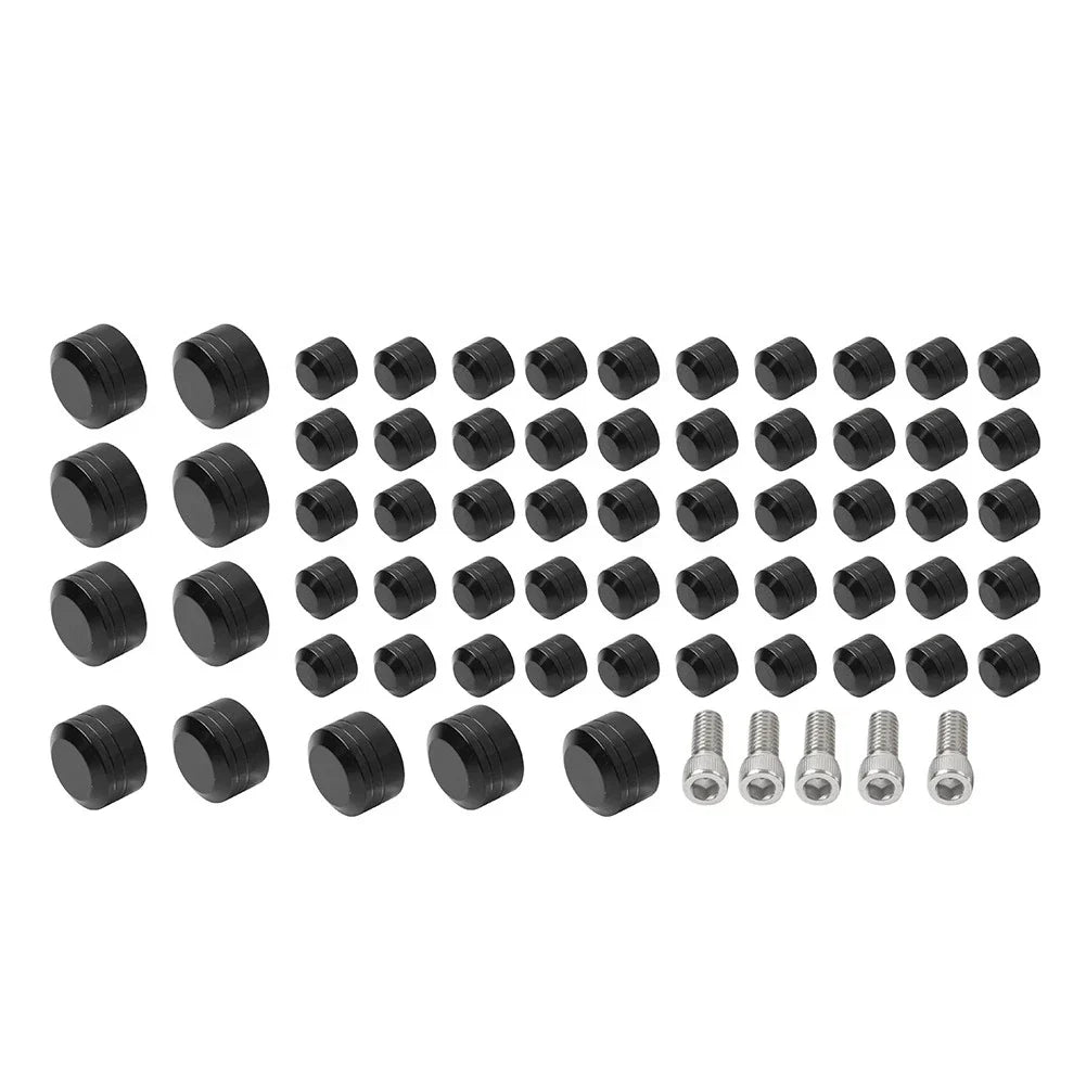 61X Engine Topper Screw Bolt Cap Kit for Harley Twin Cam Softail (2007-2017)
