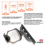Exhaust Manifold Catalytic Converter for Malibu G6 Aura 2.2L 2.4L (2004–2008)