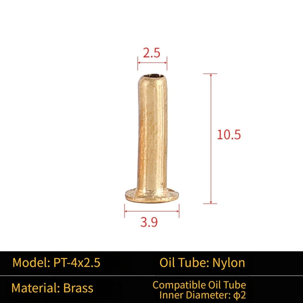 Double Cone Ferrule Sleeve Oil Fitting for CNC Machine (M8 M10)