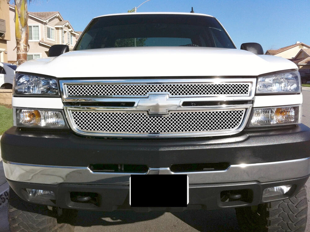 Stainless Chrome Mesh Grille for Chevy Silverado 1500/2500/3500 (2006)