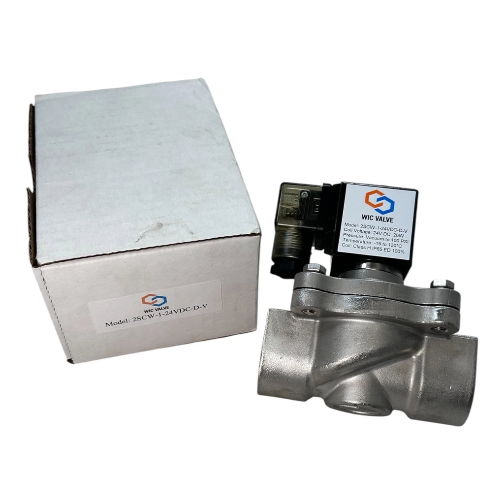 WIC Valve 2SCW-1-24VDC-D-V for Vacuum Solenoid (0–100 PSI)