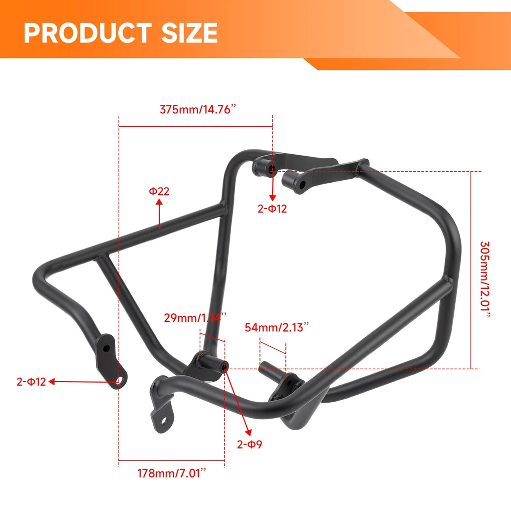 Engine Guard Crash Bar for Honda Goldwing GL1800 F6C F6B (2018–2025) Black