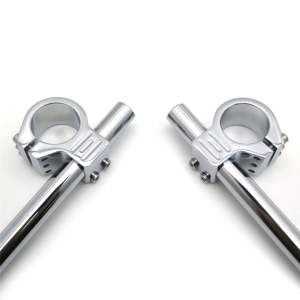 43mm Clip Ons for Universal Chrome Fork Tube (Tilt 7 Degree)