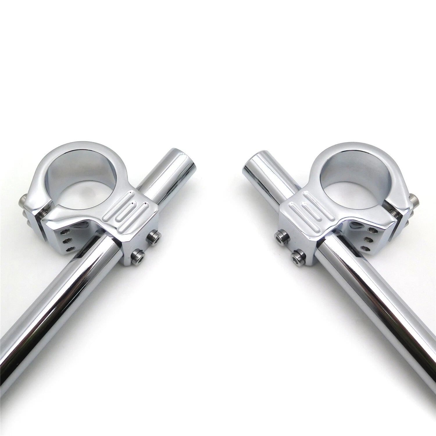 43mm Clip Ons for Universal Chrome Fork Tube (Tilt 7 Degree)