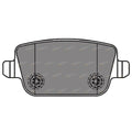 Rear Disc Brake Pad Set 5cyl 2.5L for Ford Kuga TE HYDB (2012-2013)