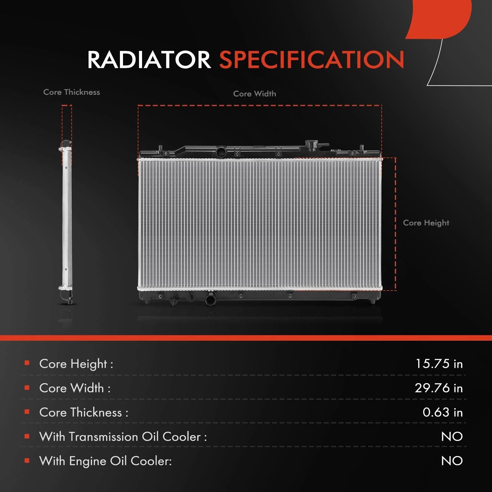 Radiator for Honda HR-V (2023-2024)