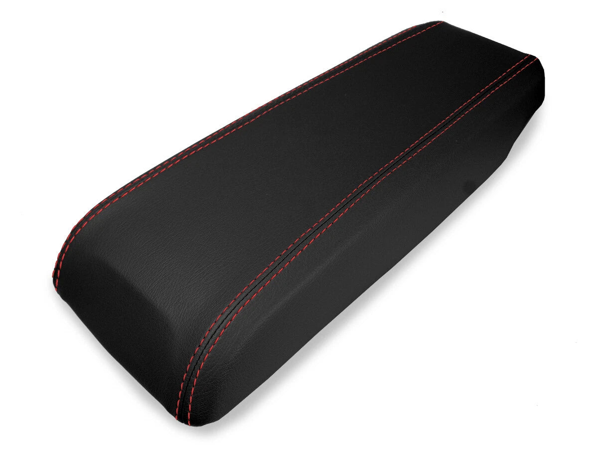 Console Lid Armrest Cover for Mazda CX-7 (2007–2012) Red Stitch