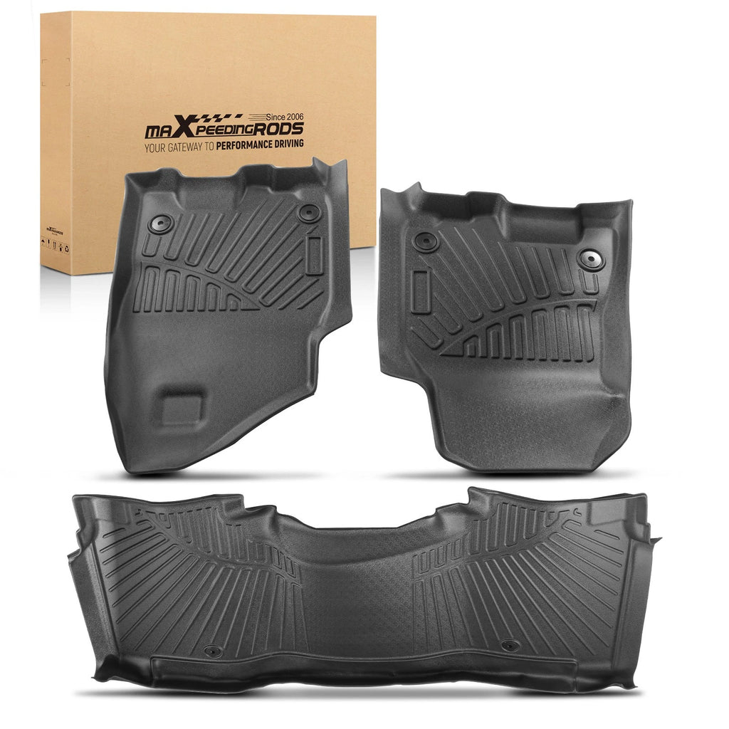 3X Floor Mats Liners Kit for Dodge Ram 1500 Crew Cab (2019–2024)