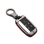 Leather Key Fob Case Cover for Jaguar Land Rover Discovery Range Rover