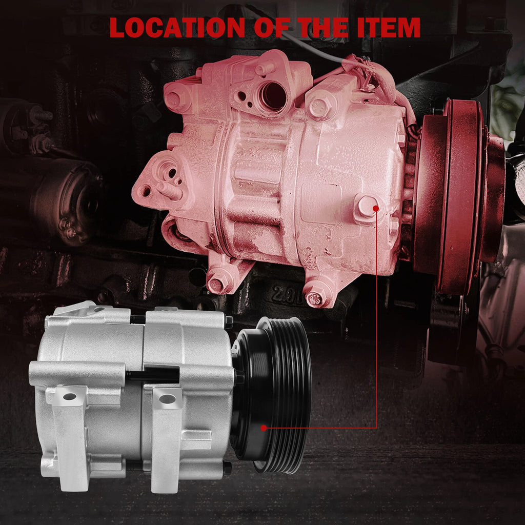 A/C Compressor & Clutch for Hyundai Santa Fe (2001-2006)