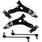 Set of 4 Front Lower Control Arms for Ford Focus (2000–2004)