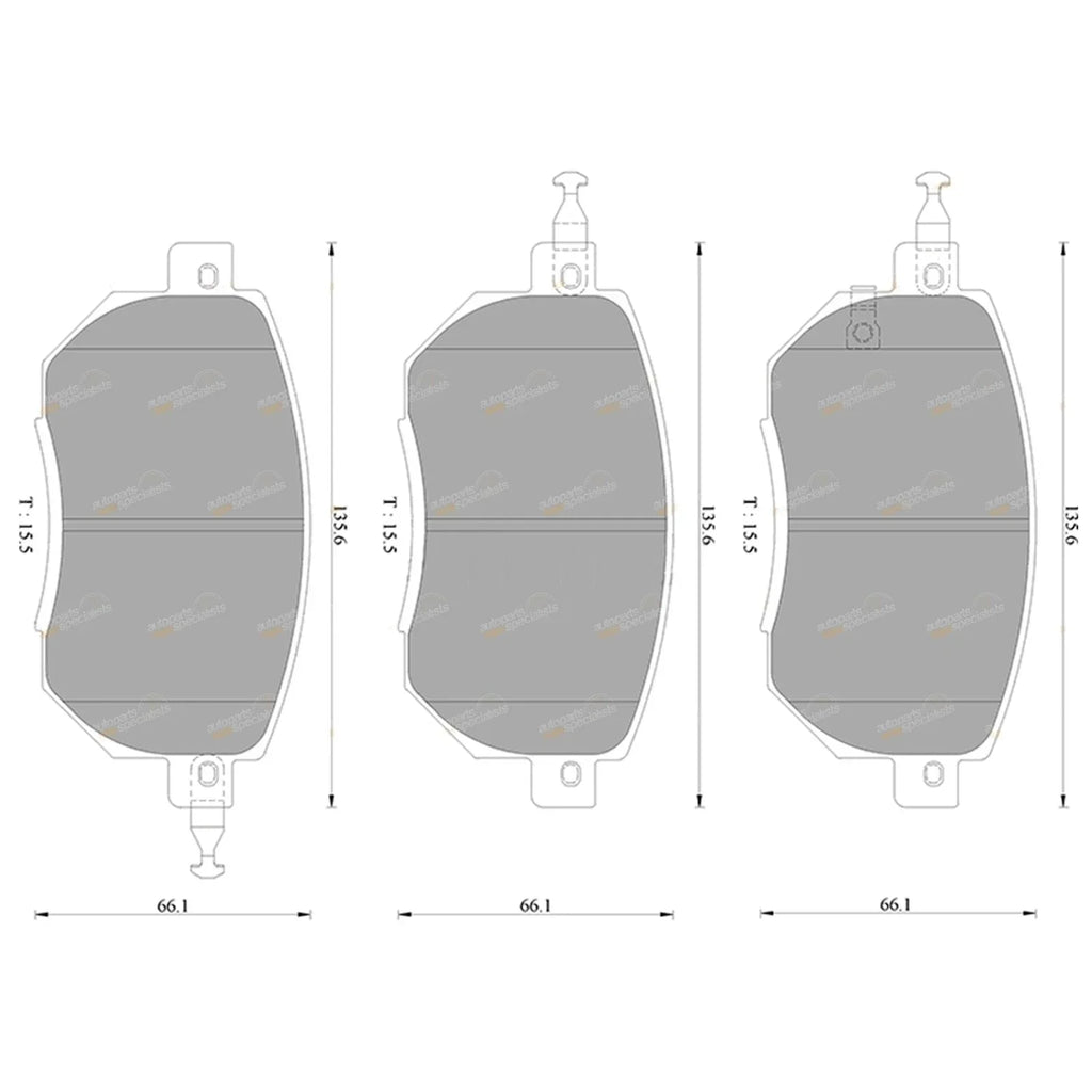 Front Disc Brake Pads Set for Nissan Murano (2005-2011)