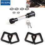 5/8" Trailer Hitch Locking Pin for 2" Tow Receiver + 4 Silencer Pads