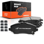 Set of 4 Front Ceramic Brake Pads for Jeep Wrangler (2007–2018)
