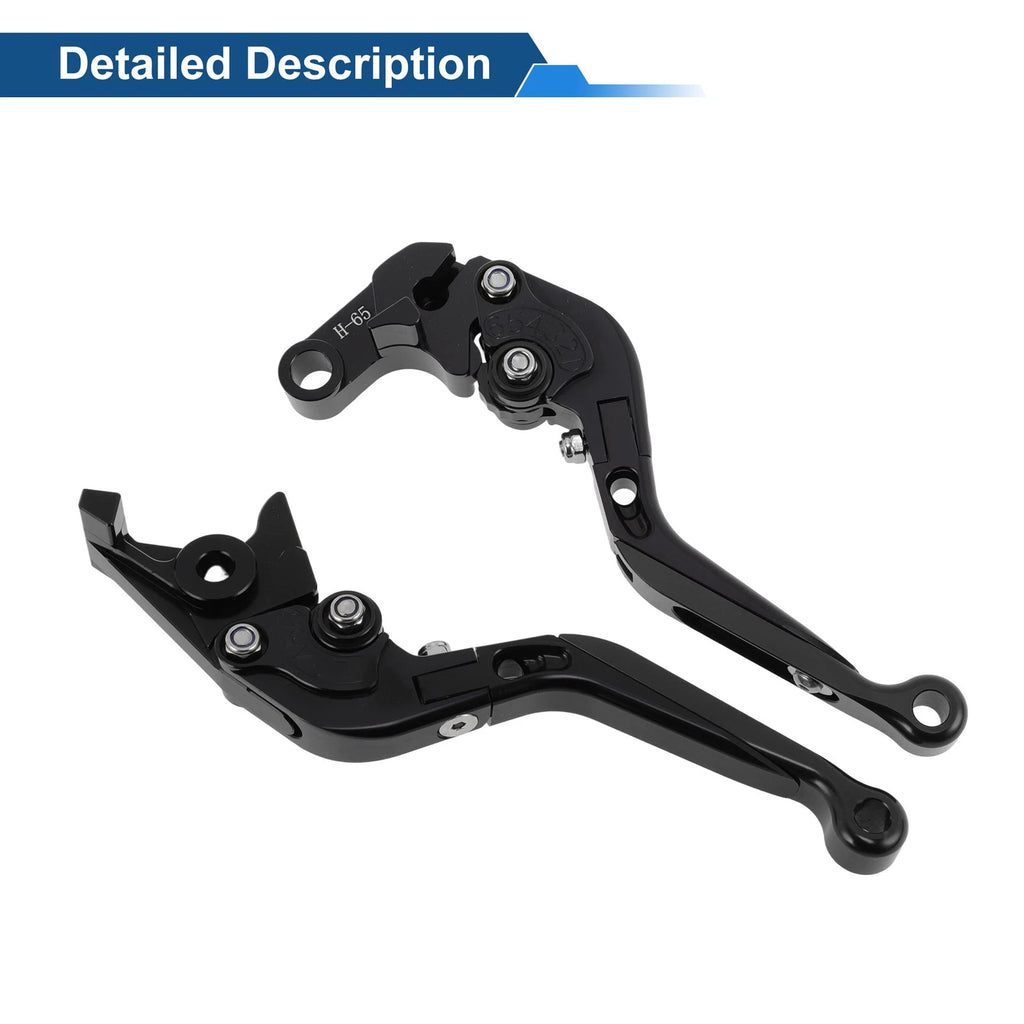 Adjustable Brake Clutch Levers for Honda CBR650R (2014–2022) Solid Black