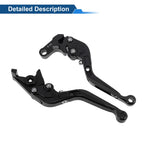 Adjustable Brake Clutch Levers for Honda CBR650R (2014–2022) Solid Black