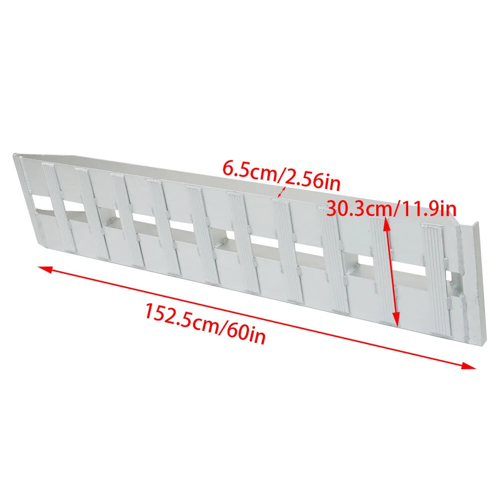 Set of 2 Aluminum Trailer Ramps 60"x12" 6500 LBS Capacity