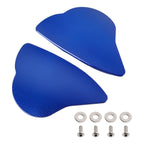Aluminum Mirror Block Off Plates for Yamaha YZF R6 R7 (2017–2024) - Blue