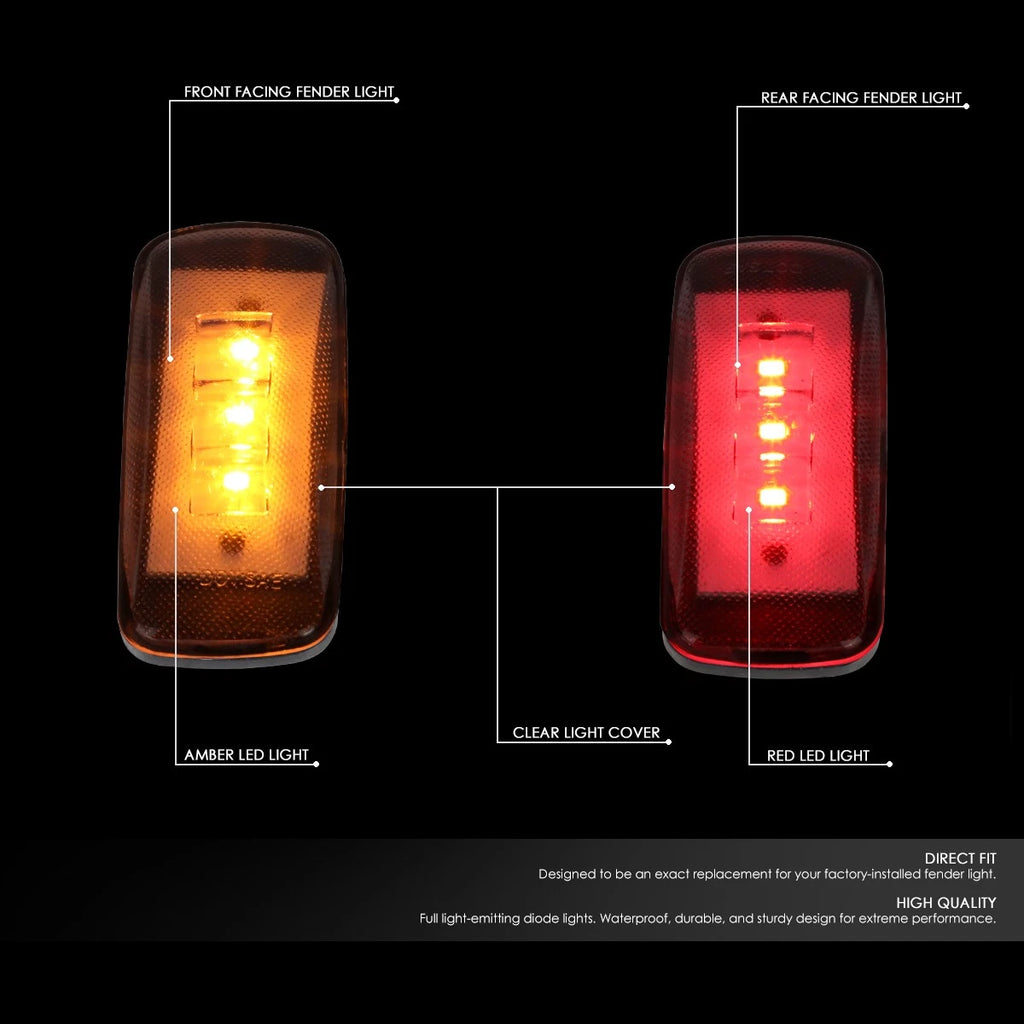 Set of 4 LED Marker Cab Lights for Ram Truck 3500 (2010–2017)