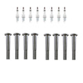 NGK 8 Ruthenium HX Spark Plugs & Denso Coil Boots Kit for LS400 SC400 (1990–2000)