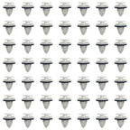 50pcs White Plastic Pillar Trim Clips for Toyota (90467-10161, 94858299)