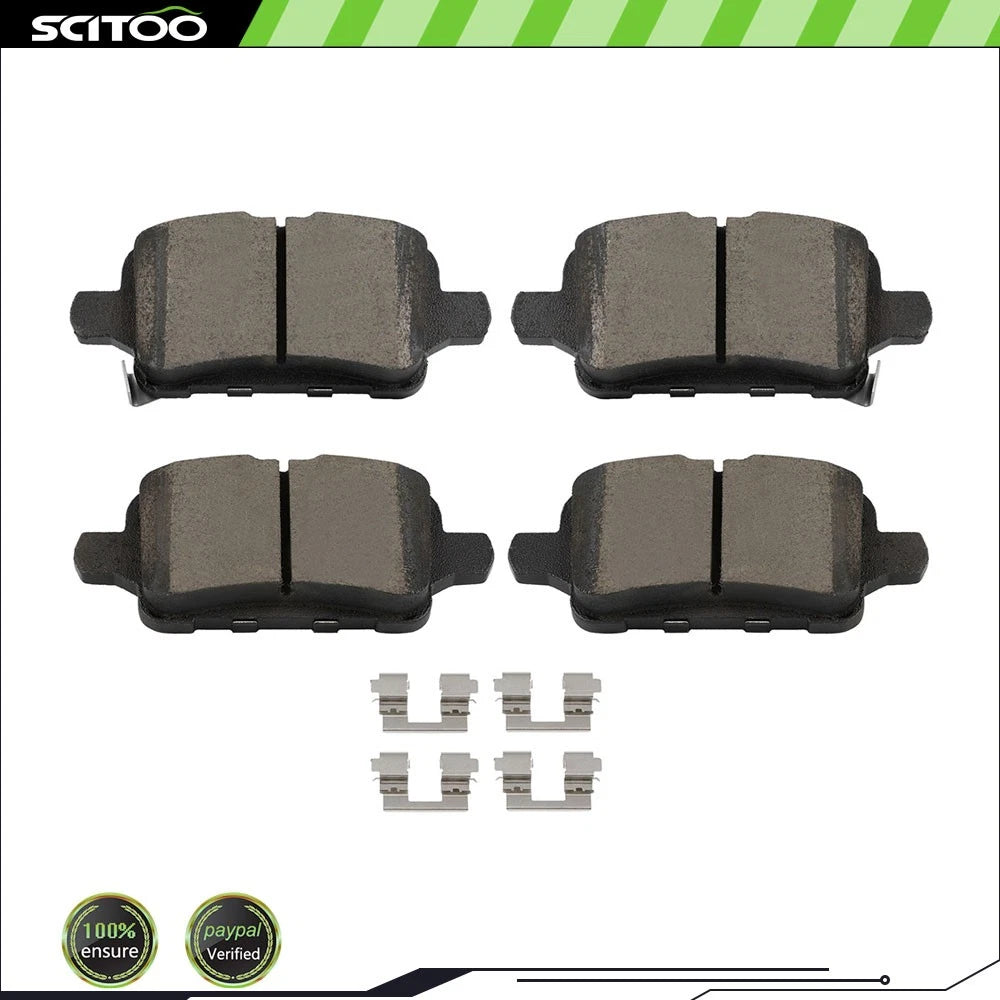 Set of 4 Rear Brake Ceramic Pads for Buick Regal (2019–2020) & Chevrolet Equinox (2018–2021)