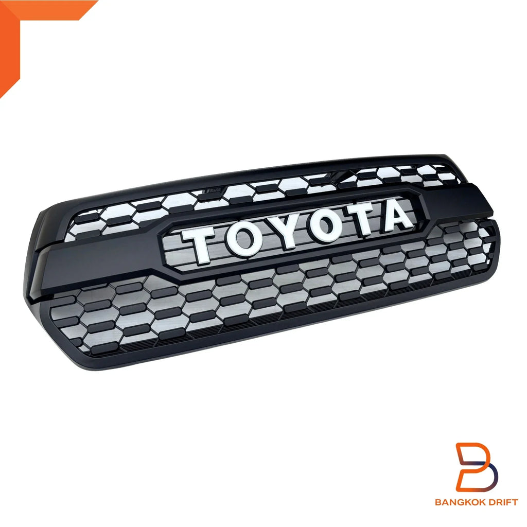 Tundra Style Front Grille White Letter for Toyota Hilux Ute SR5 (2018-2020)