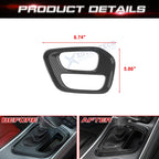 Carbon Fiber Style Gear Shift Media Frame Cover for Dodge Challenger (2015-2026)