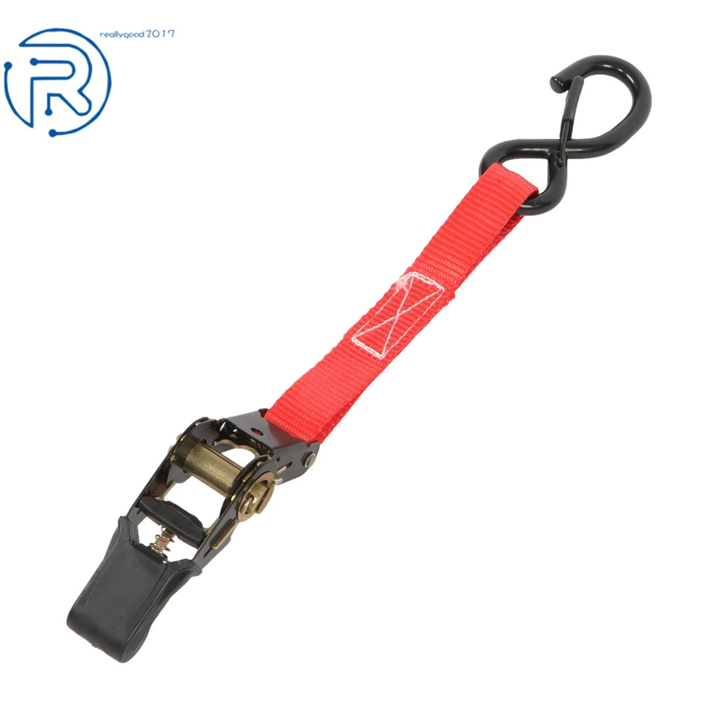 Set of 4 Heavy Duty 1" × 15' Ratchet Straps for Secure Tie Downs