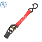 Set of 4 Heavy Duty 1" × 15' Ratchet Straps for Secure Tie Downs