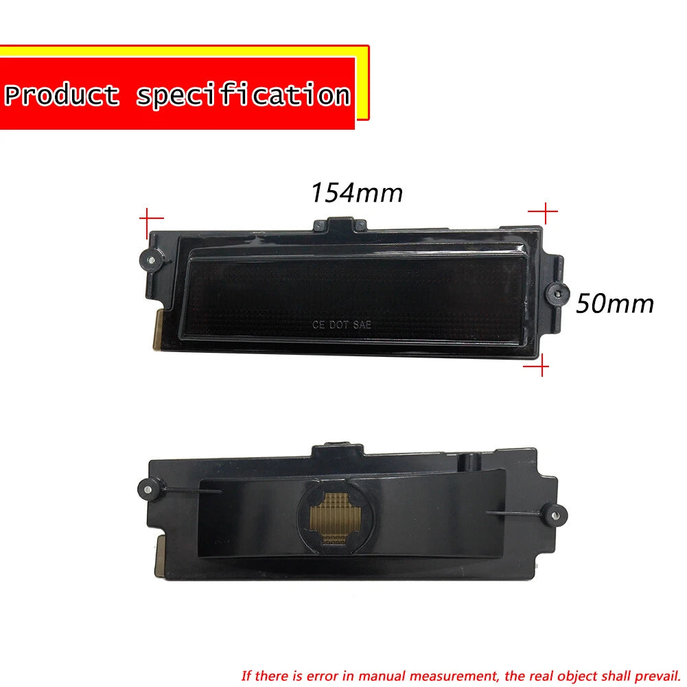 Smoked Black Front Rear Side Marker Lamp Housings for Chevy Monte Carlo SS