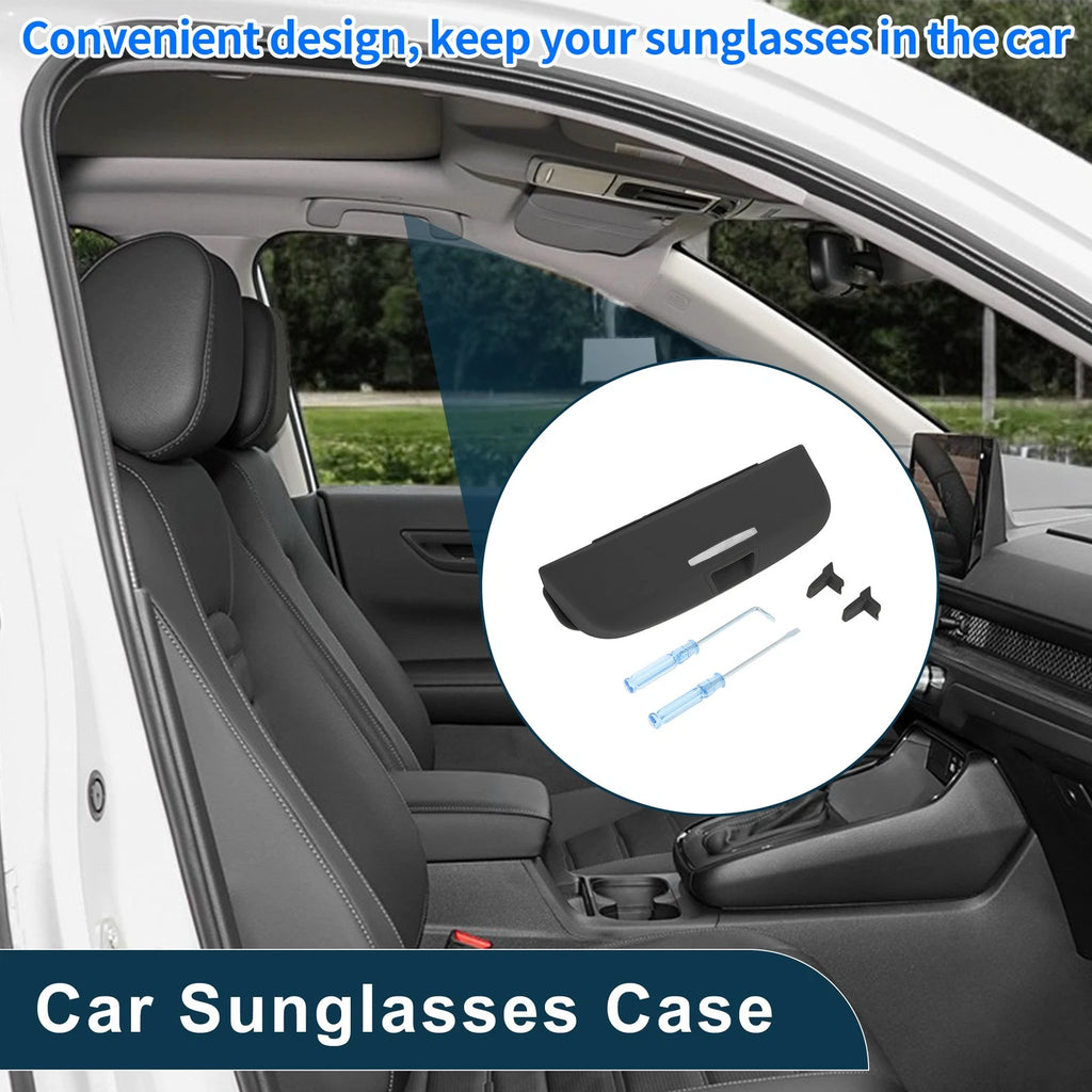 Sunglasses Case for Audi A3 (2013–2024) Eyeglasses Holder Storage Box Black
