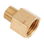 Brass Pipe Fitting 1/8" BSPT Male to 1/4" Female NPT Adapter Connector