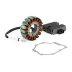 Magneto Stator, Voltage Rectifier, Gasket for Yamaha FZ6R XJ6F XJ6N XJ6S (2009–2017)