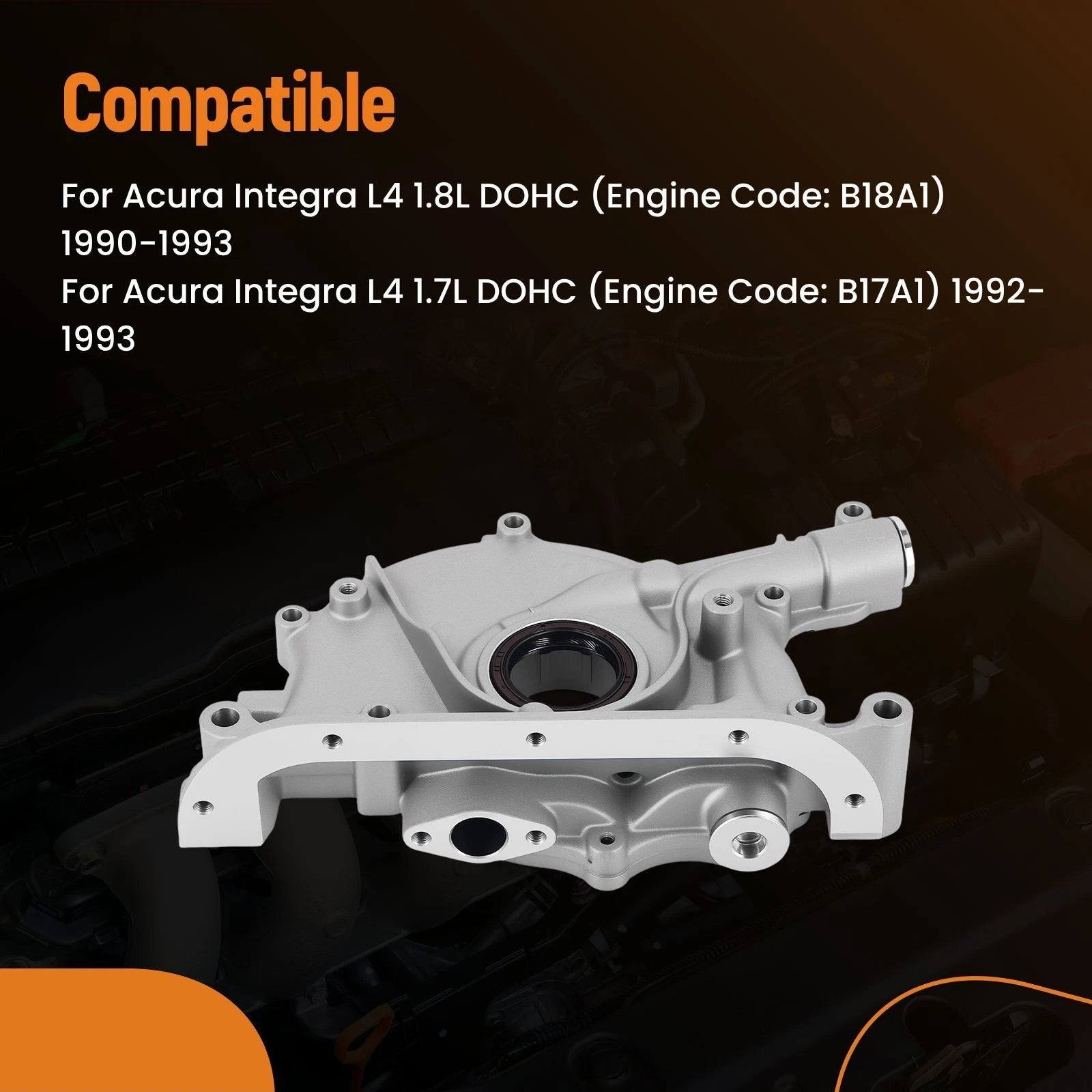 Engine Oil Pump for Acura Integra L4 1.8L 1.7L (1990–1995) 15100-PR4-A03