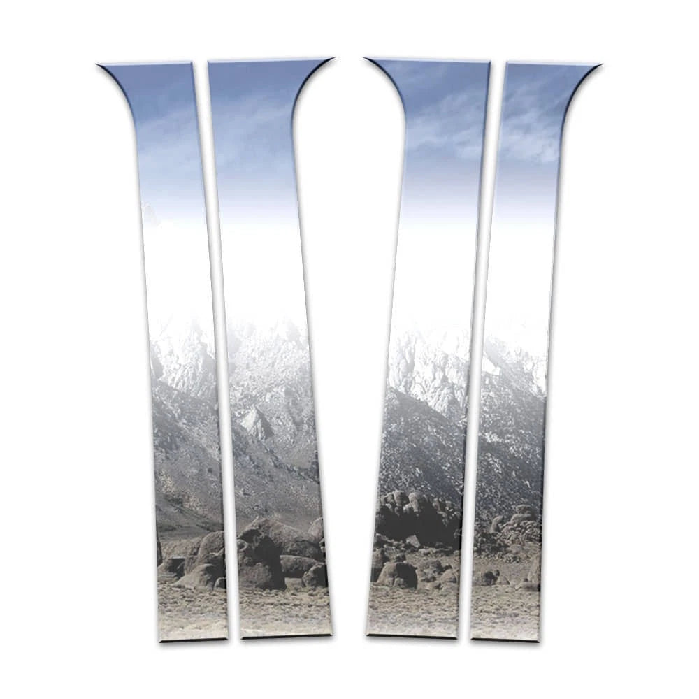 4 Pc Chrome Pillar Post Replacement for 2007–2016 Suburban/Avalanche/Yukon