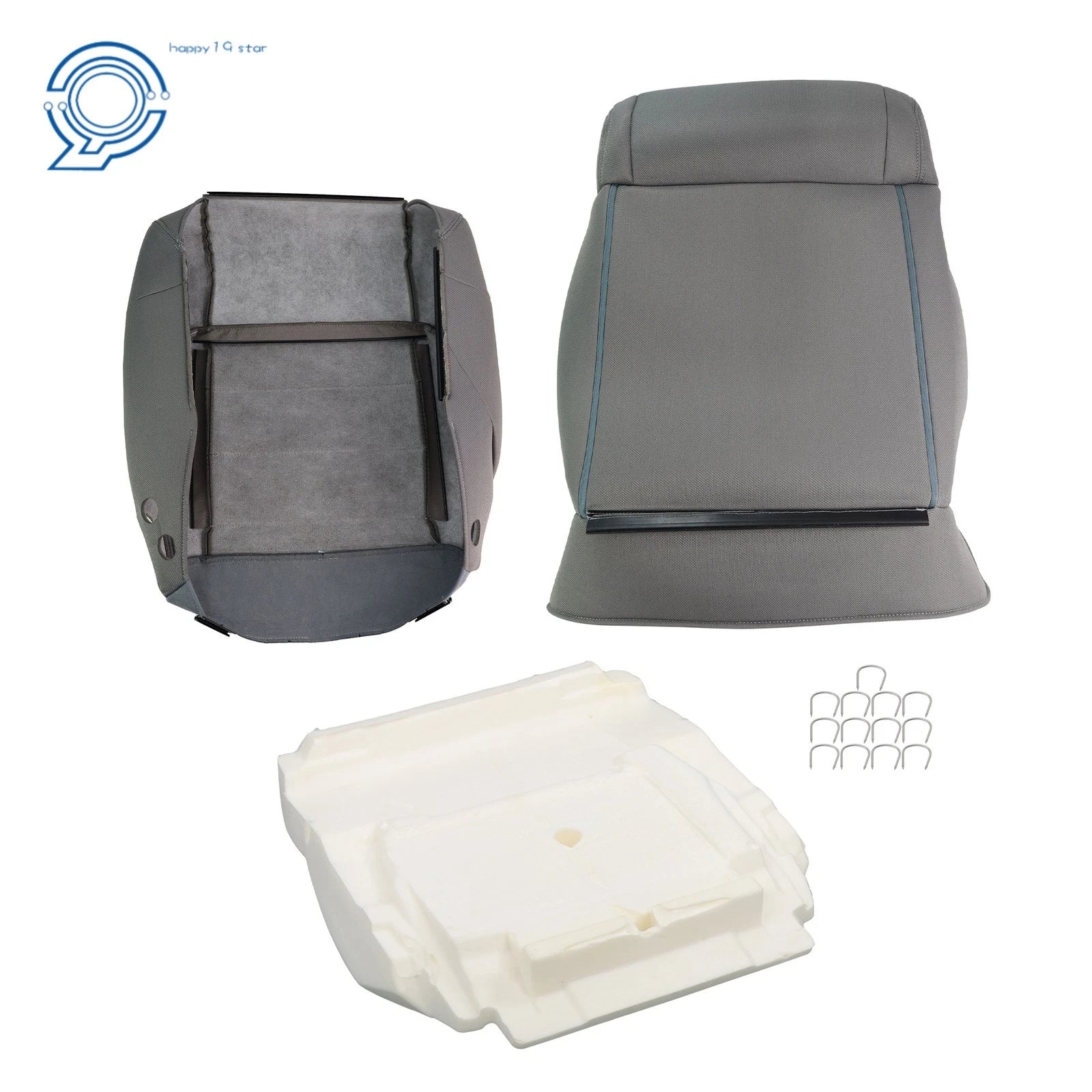 Cloth Driver Back Bottom Seat Covers for Jeep Wrangler (2007–2012)