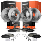 Set of 4 Disc Brake Rotors & Ceramic Pads for Nissan Quest