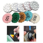 10PCS 25mm Wet Dry Polishing Pads for Granite Concrete Marble