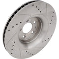 Cross-Drilled Brake Disc for Ford Mustang (2015–2020) Front LH/RH 352mm