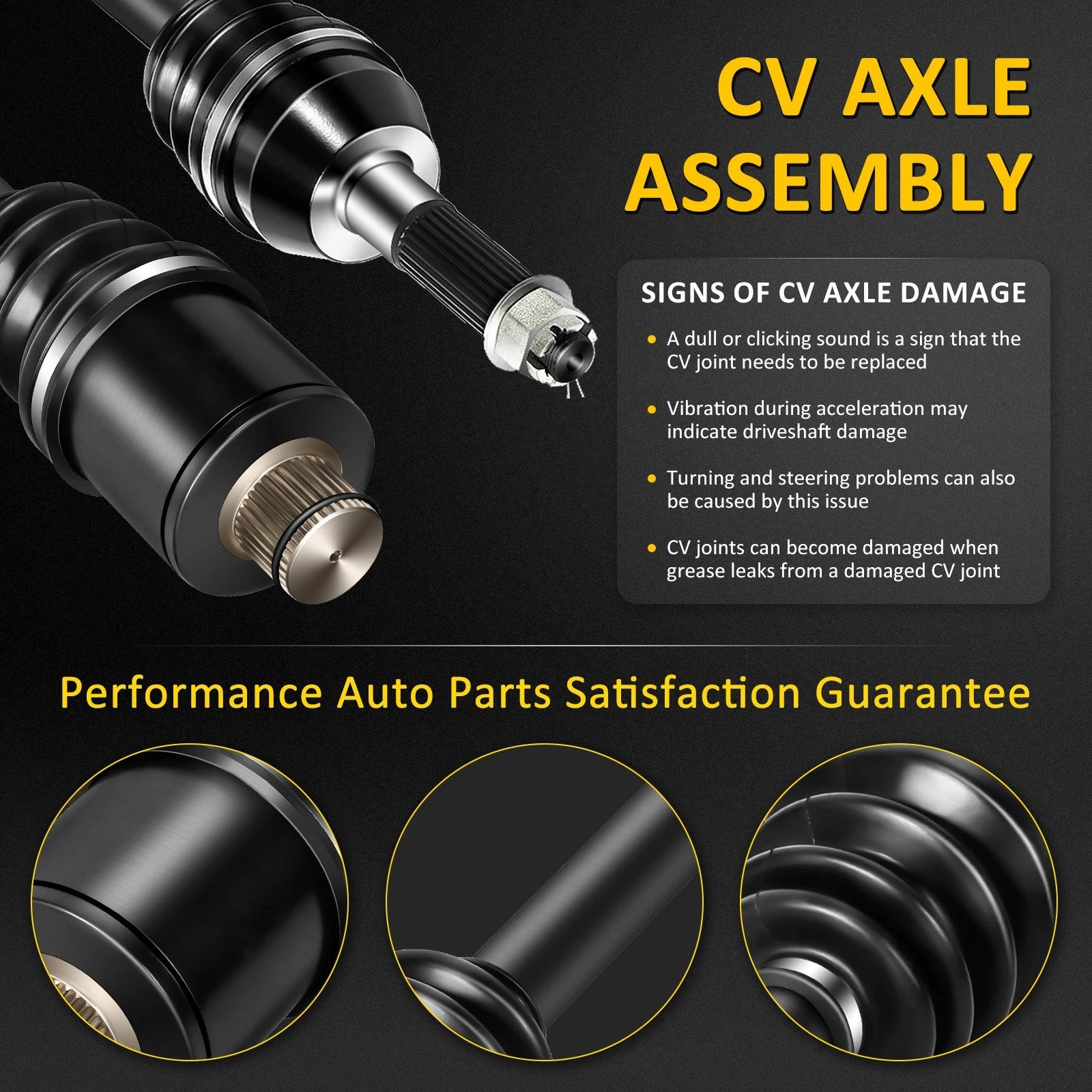 Rear CV Axle for Polaris Sportsman 400 500 600 700 (2003–2005)
