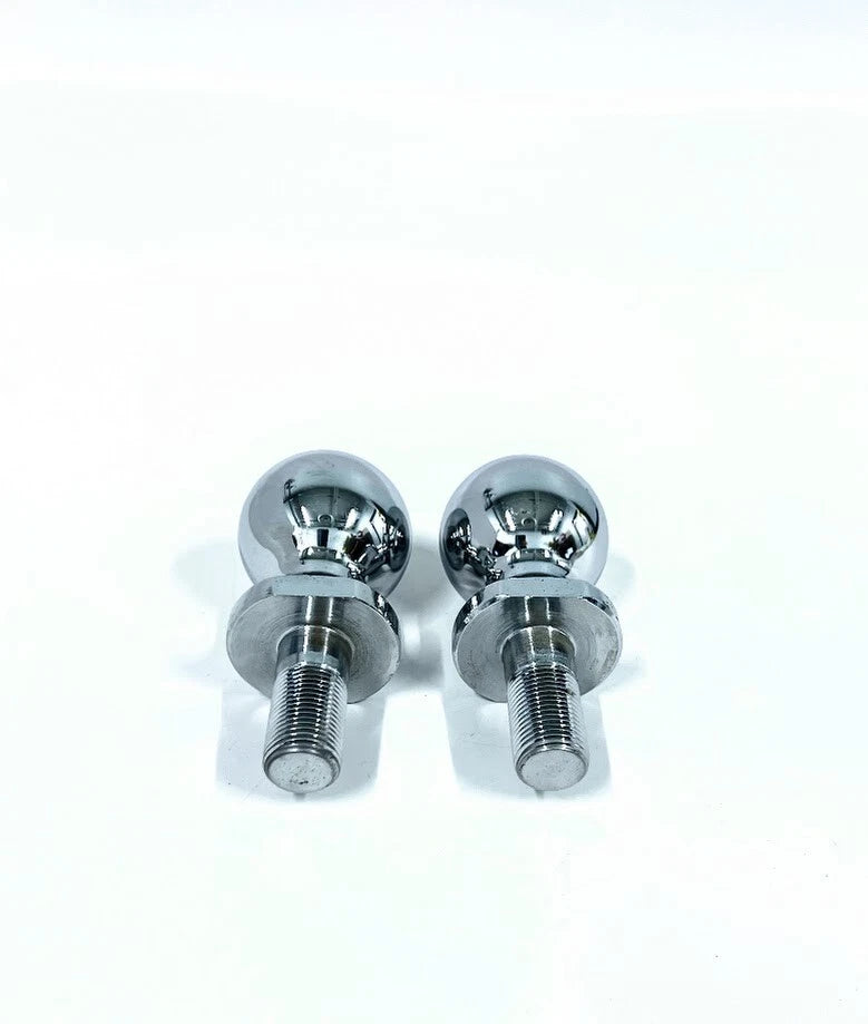 Set of 2 Class II Chrome Hitch Balls for Reese Hitches 33849 (2 inch, GTW 3500lbs)