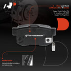 Rear Disc Rotors & Ceramic Brake Pads Set for Honda