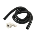 Bilge Drain Kit for Boats (1-1/8 Inch ABS Fitting, 2m PVC Hose)