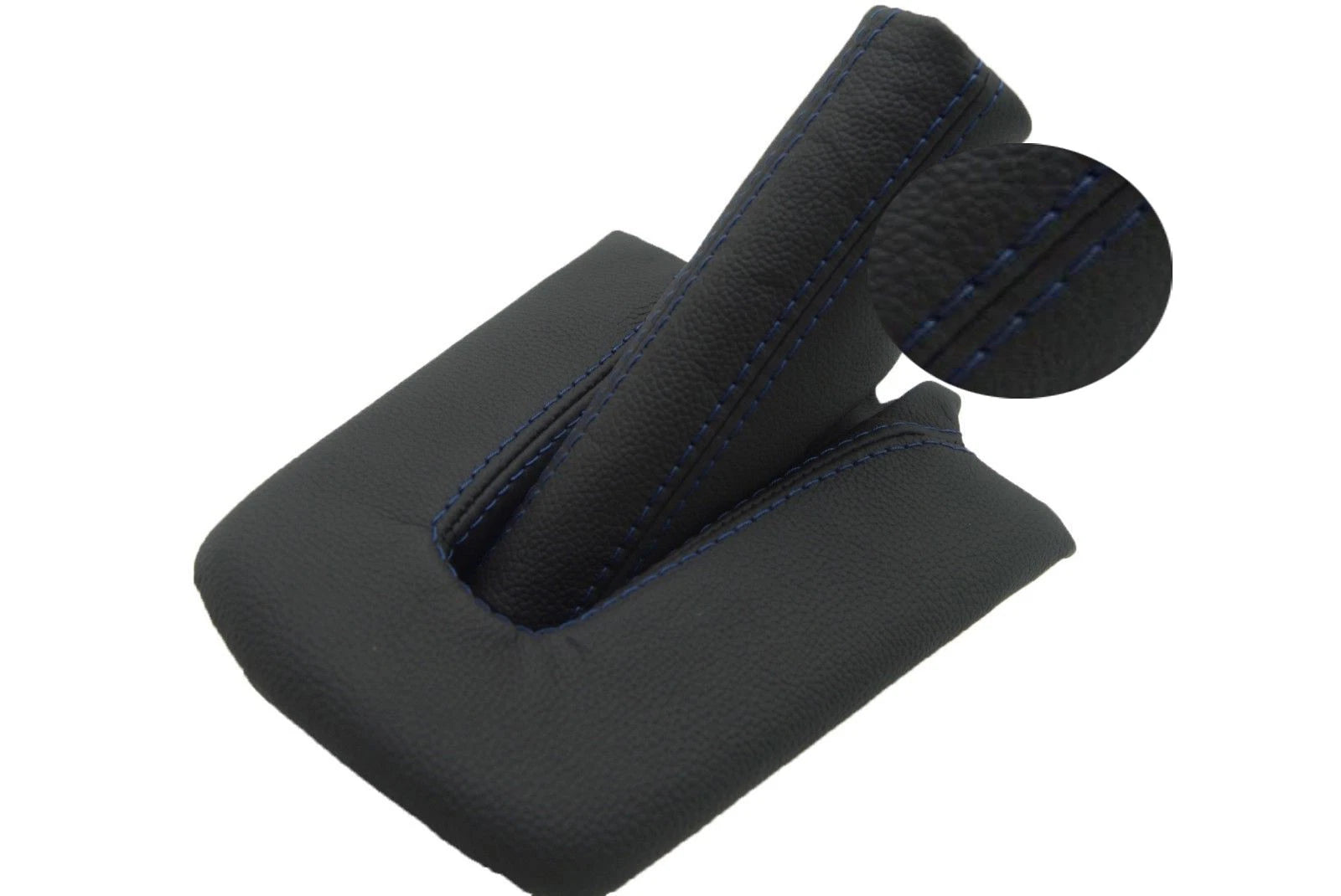 E Brake Shift Boot for BMW M3 Z4 (2003–2008) Blue Stitch Leather Synthetic