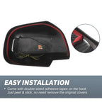 Pair Rearview Mirror Cover Overlay Black Carbon Fiber for Lexus RX330 RX350 (2003)